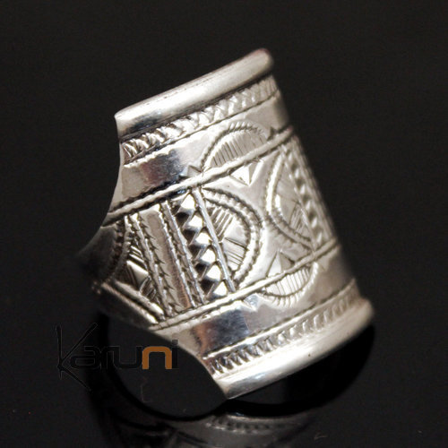 Bague Chevalière en Argent Gravée homme/femme 06