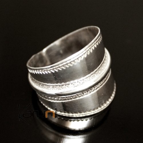 Bijoux Touareg Ethniques Bague en Argent Bandeau Lisse homme/femme 13 Inspiration Karuni b