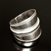 Bijoux Touareg Ethniques Bague en Argent Bandeau Lisse homme/femme 13 Inspiration Karuni b