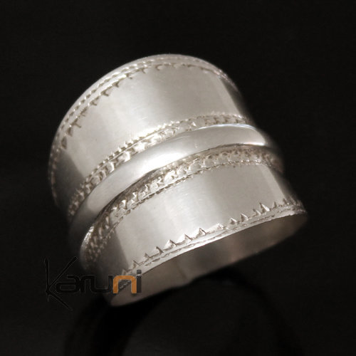 Bijoux Touareg Ethniques Bague en Argent Bandeau Lisse homme/femme 13 Inspiration Karuni