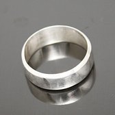 Bague Anneau Alliance argent homme/femme Lisse 01 Bande Inspiration Karuni