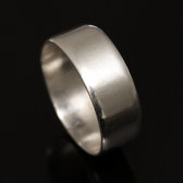 Bague Anneau Alliance argent homme/femme Lisse 01 Bande Inspiration Karuni