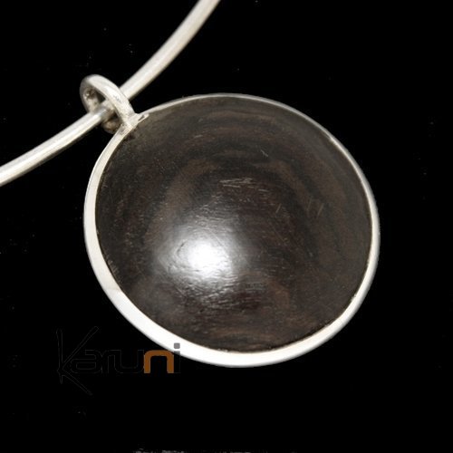 Pendentif argent ebene