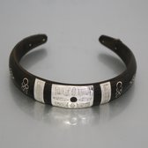 Bracelet ethnique enfant argent et corne de Mauritanie 4 b