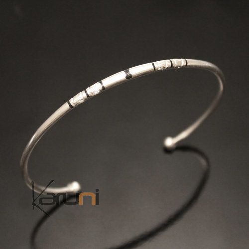 Bracelet Fin en Argent 750 de Mauritanie Femme/Enfant 04