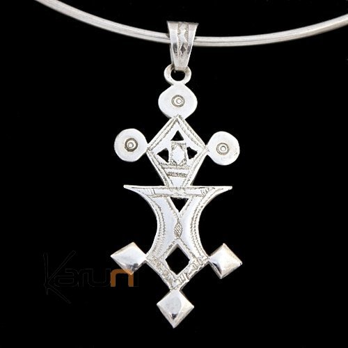 Collier Pendentif en Argent Croix du sud du Niger Madoua 01