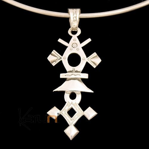 Collier Pendentif en Argent Croix du sud du Niger Krip-Krip 01