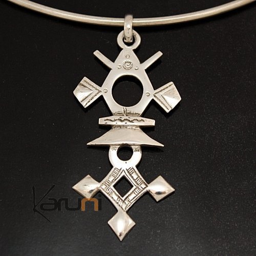 Croix du sud touareg argent Niger pendentif de Krip-Krip 2