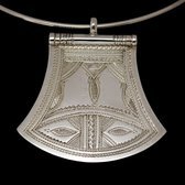 Bijoux Touareg Ethniques Africains Collier Pendentif en Argent 37 Palette Grave