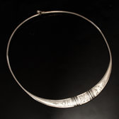Bijoux Ethniques Touareg Collier en Argent  tour de cou Torque ferme Grave Ebne