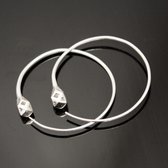 Bijoux Ethniques Touareg Boucles d'oreilles Croles en argent 11 Tesibit Boules 4 cm