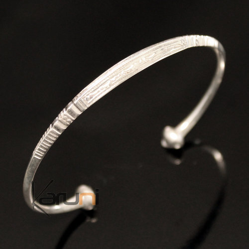 Bracelet en argent Angle Homme/Femme 04 Gravé