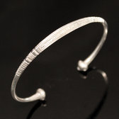 Bijoux Touareg Ethniques Bracelet en argent Angle Homme/Femme 04 Grav