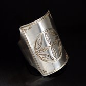 Bijoux Touareg Ethniques Bague Chevalire en Argent Grave Homme/Femme 42