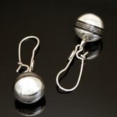 Bijoux Touareg Ethniques Boucles d'Oreilles en Argent 86 Perles Lignes ebne Inspiration Karuni