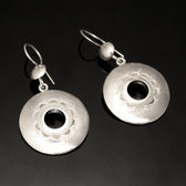 Bijoux Touareg Ethniques Boucles d'oreilles en Argent 20 Rondes Graves Creuses