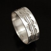 Bijoux Touareg Ethniques Argent Bague Anneau Alliance homme-femme semi-large 07