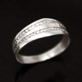 Bijoux Touareg Ethniques Argent Bague Anneau Alliance plat grav homme/femme 14