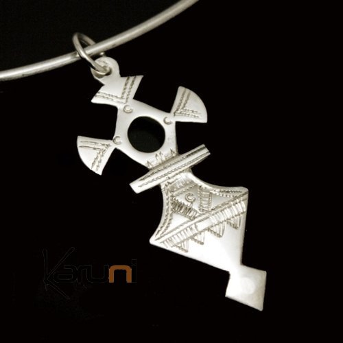 Collier Pendentif en Argent Croix du sud du Niger Takadea 01