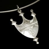 Bijoux Ethniques Touareg Collier Pendentif en Argent Croix du Niger - KARUNI