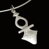 Bijoux Ethniques Touareg Collier Pendentif en Argent Croix du sud Timia - KARUNI