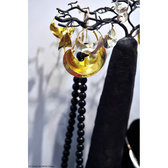 Arbre à bijoux porte-bijoux design Baobab plat 40 cm métal recyclé Madagascar b c