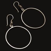 Bijoux ethniques Touareg Boucles d'Oreilles Croles En Argent 37 Lisses Attache Inspiration Karuni